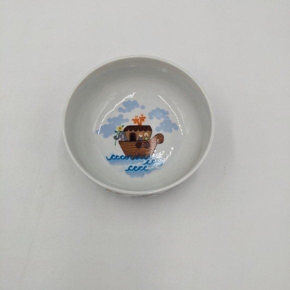 Noah's Arc George Good Japan Dinner Plate Cup Bowl Set by Roberta First Baptism - Picture 3 of 9